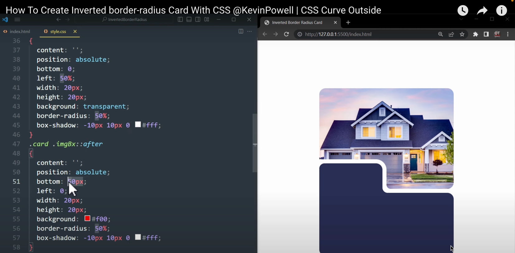 Example implementation by Kevin Powell